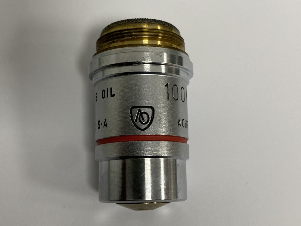 AO ACHROMAT 100/1.25 OIL CAT. 1079 U.S.A Microscope Objectives -1