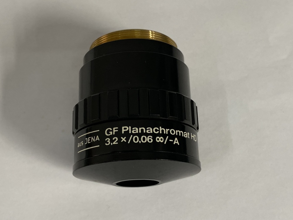 aus JENA GF Planachromat HD 3.2X/0.06 ∞/-A Microscope Objectives