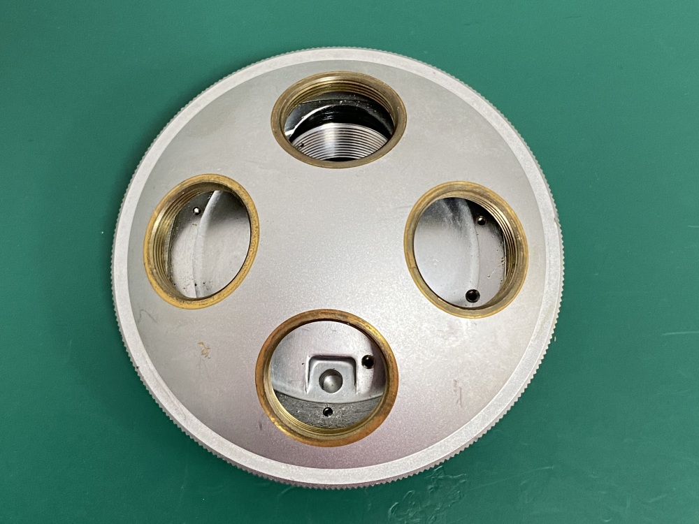 Nikon Microscope Objective Eyepiece Nosepiece Turret  4-Position  -17