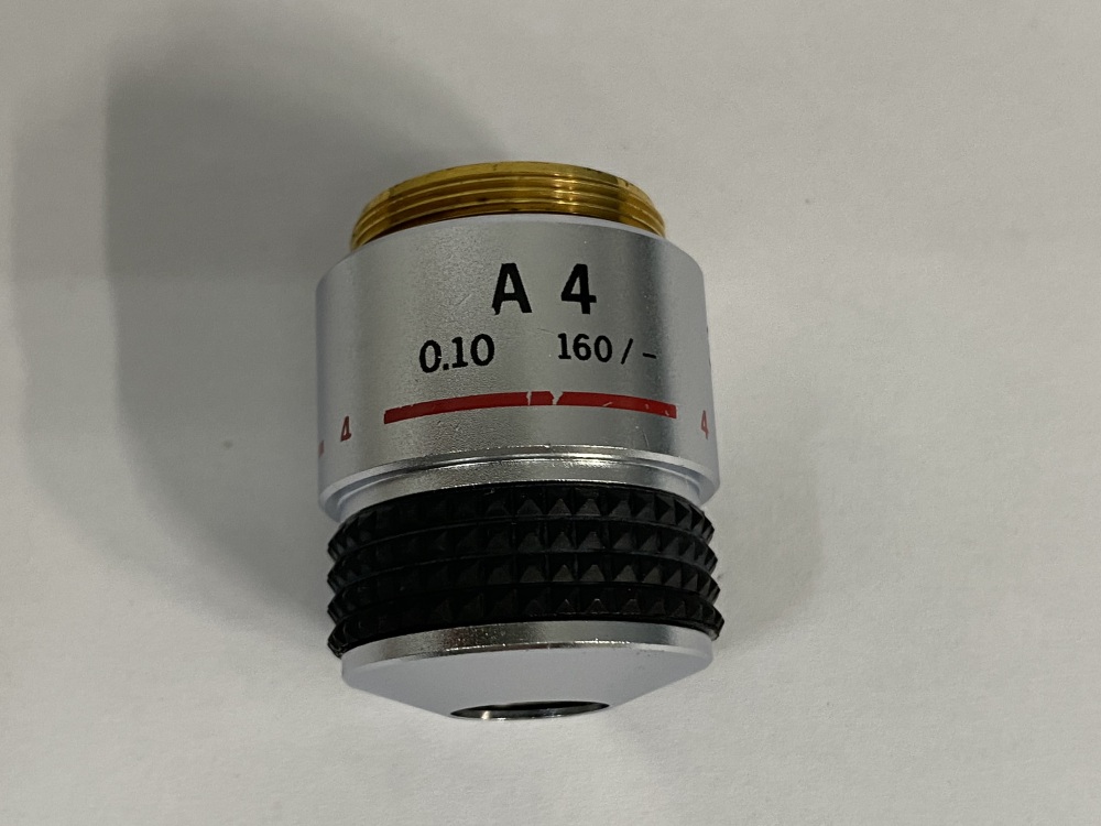Olympus A 4 0.10 160/- Microscope Objectives -27