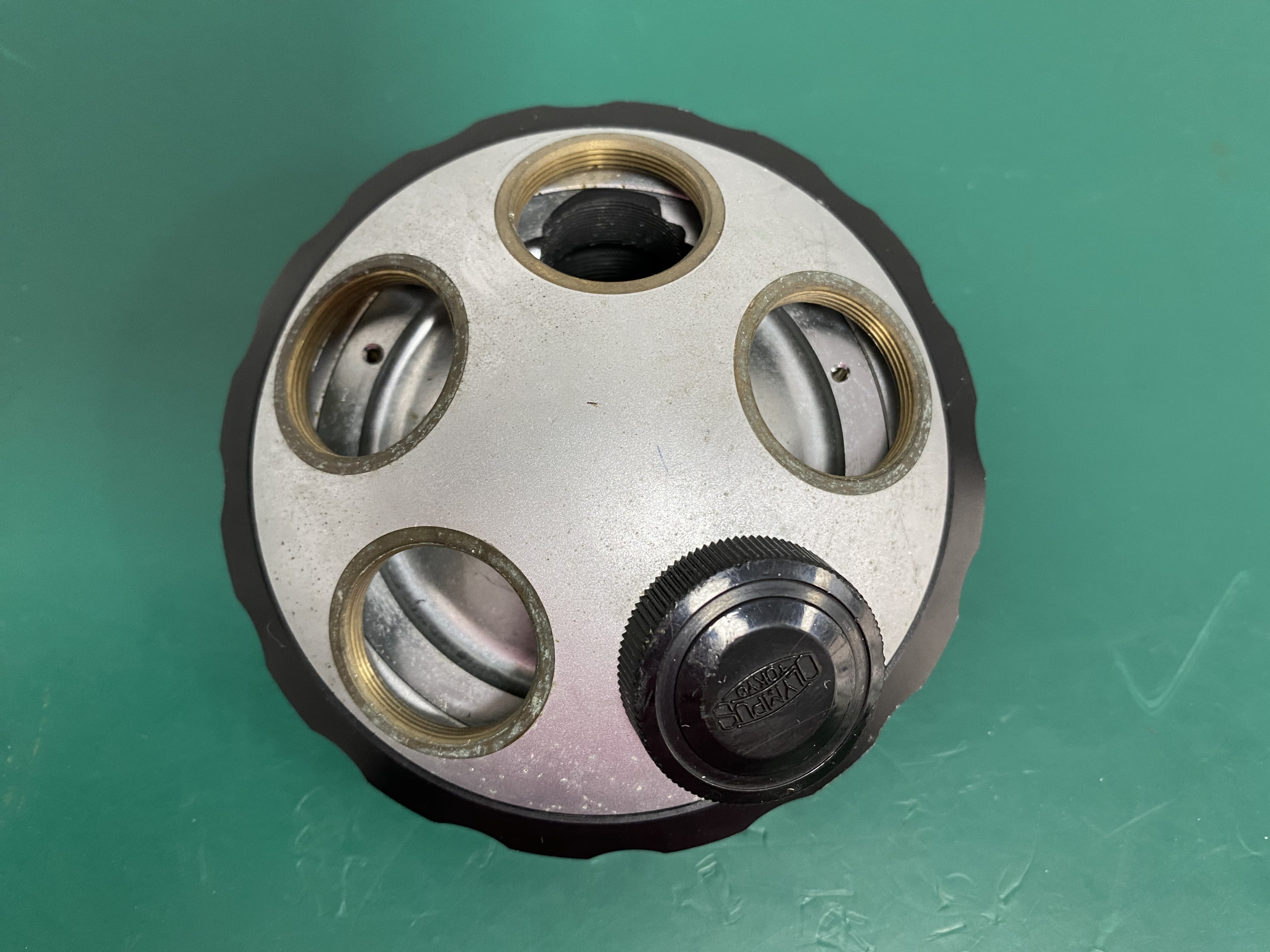 Olympus Microscope Objective Eyepiece Nosepiece Turret  5-Position -13