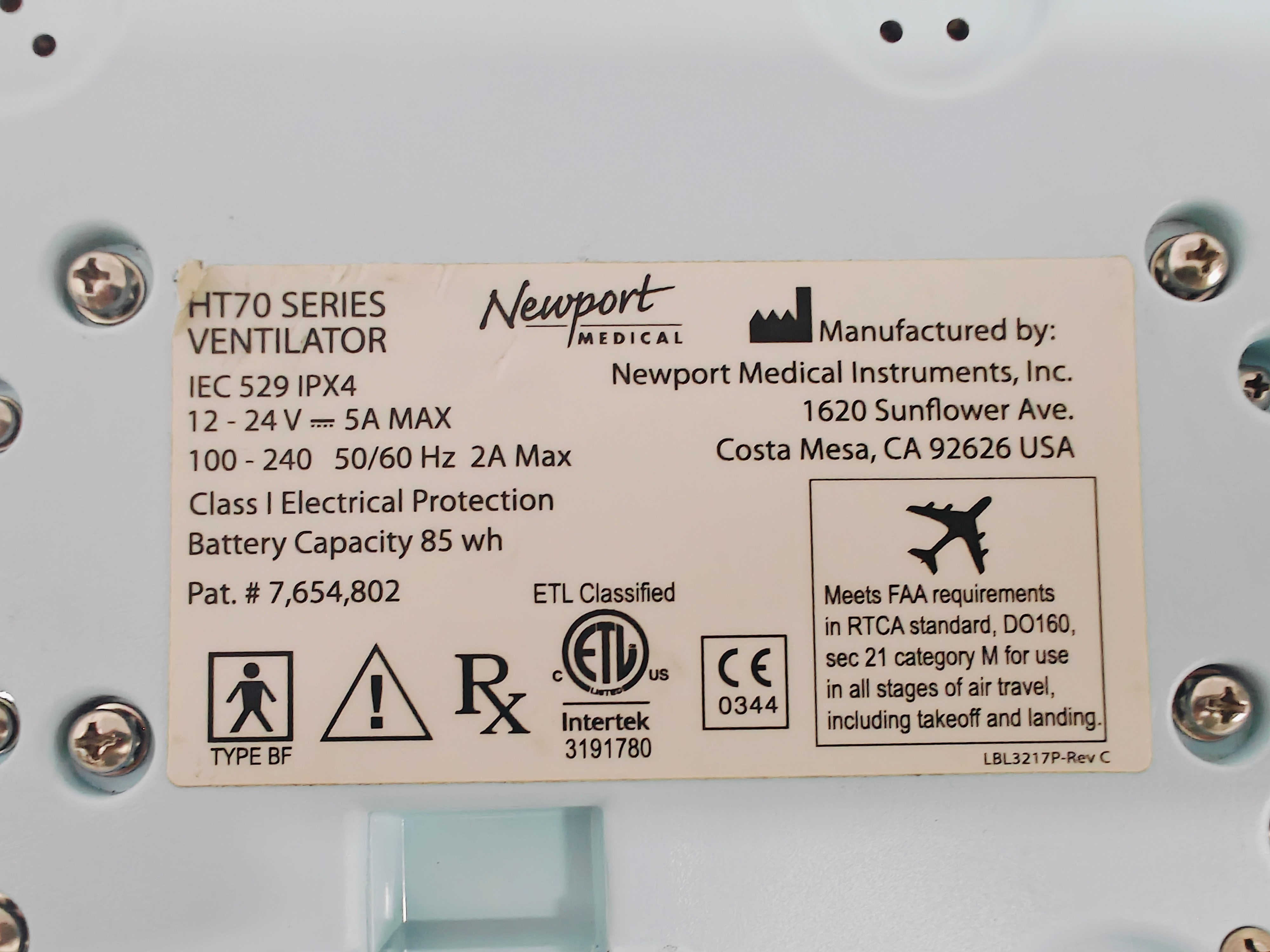 Newport Medical HT70 Plus -2