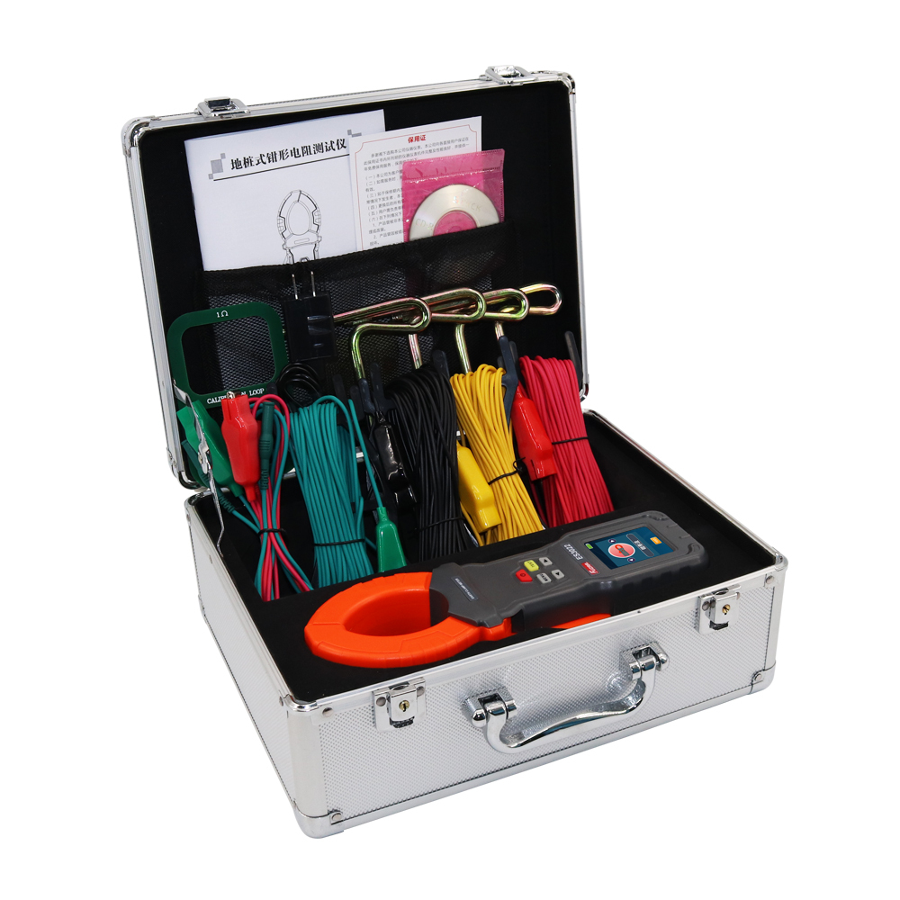 NEW FUZRR ES3022 Series Clamp Earth Resistance Tester