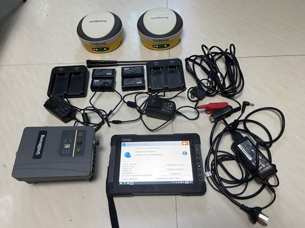 Used  UniStrong GNSS receiver + data collector with survce 6.08 Trimble Survey Pro 6.2
