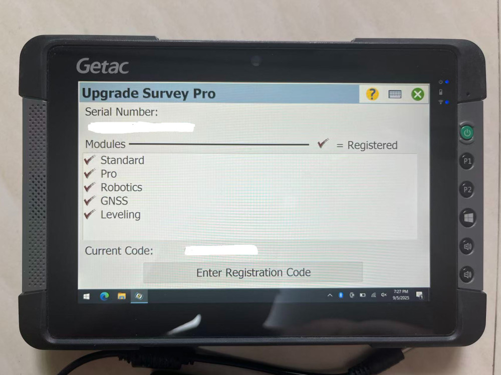 Used  UniStrong GNSS receiver + data collector with survce 6.08 Trimble Survey Pro 6.2