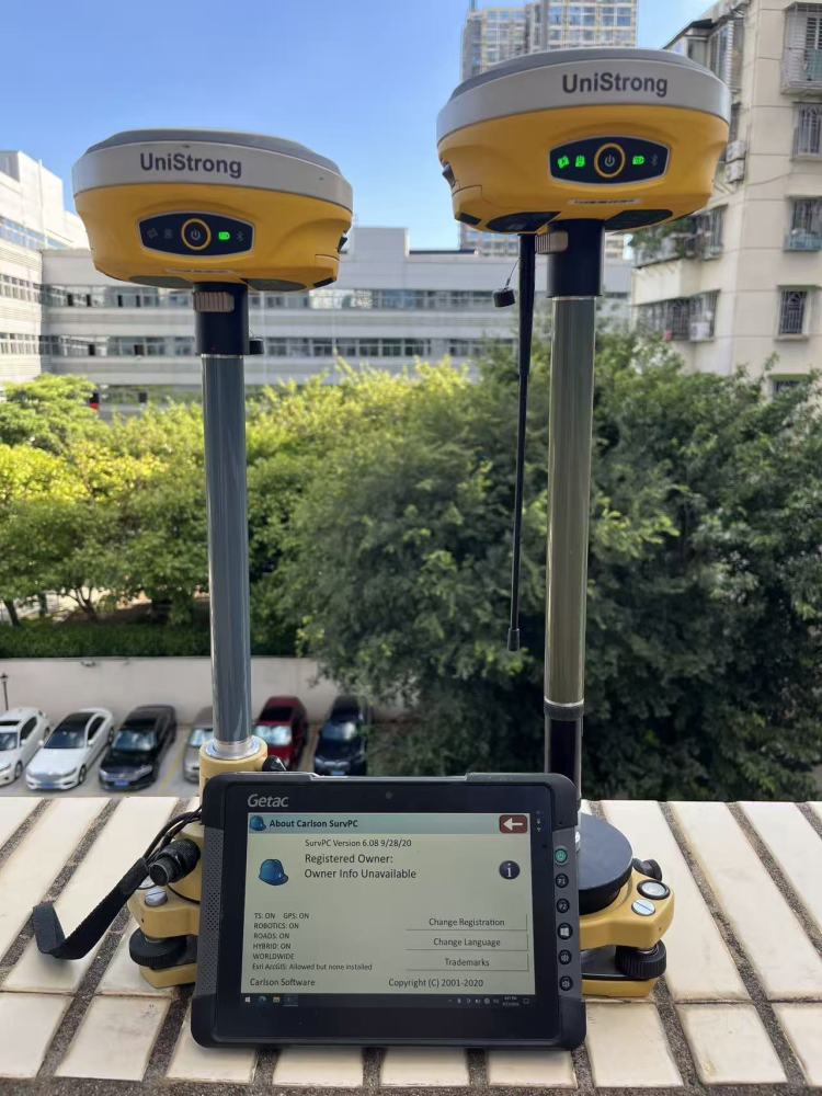 Used  UniStrong GNSS receiver + data collector with survce 6.08 Trimble Survey Pro 6.2