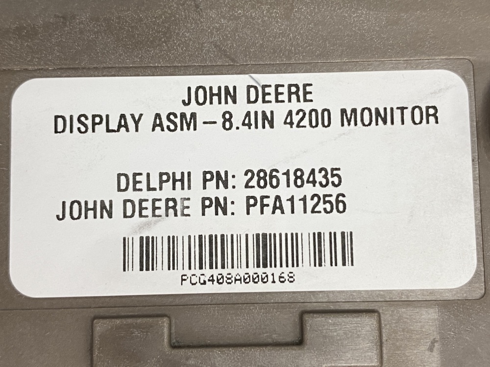 Used JOHN DEEREDISPLAY ASM-8.4IN 4200 MONITOR PFA11256