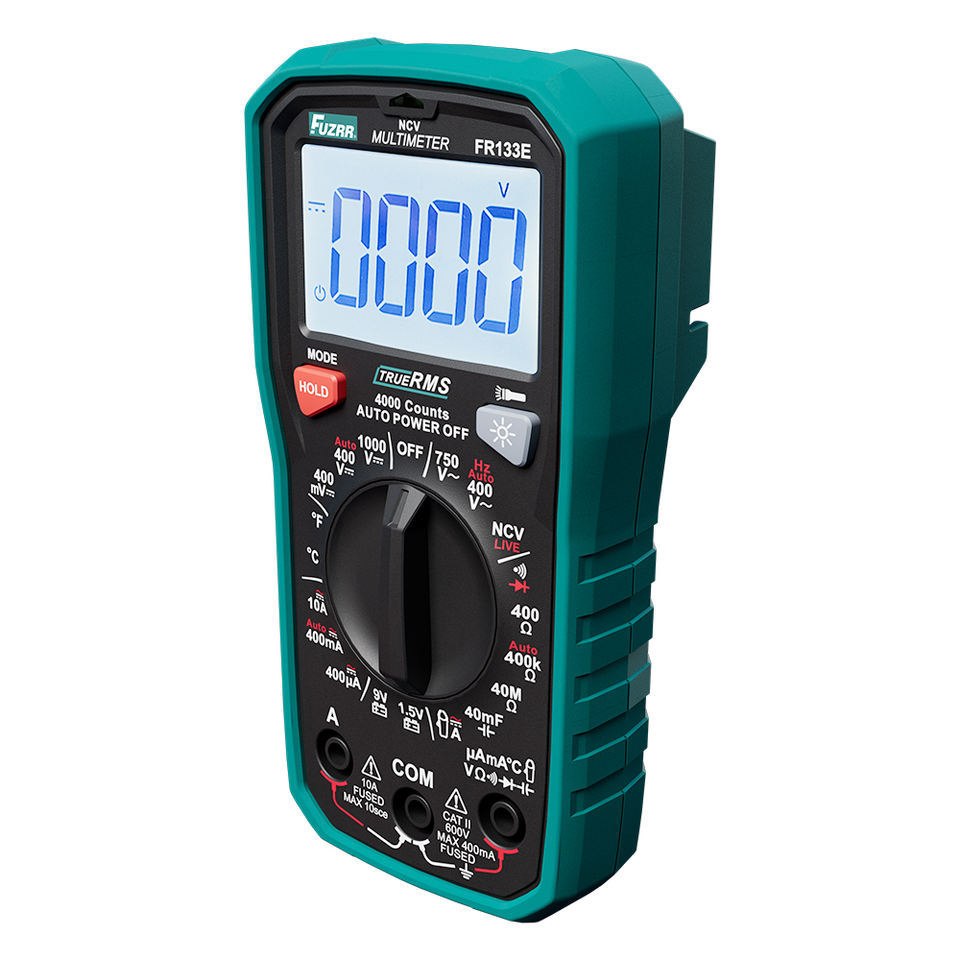 New Box FUZRR  FR133C  Series 2000 Counts Low Price 600V Ohm True RMS Manual Range Basic Multi Tester Electrical Meter Digital Multimeter Tool