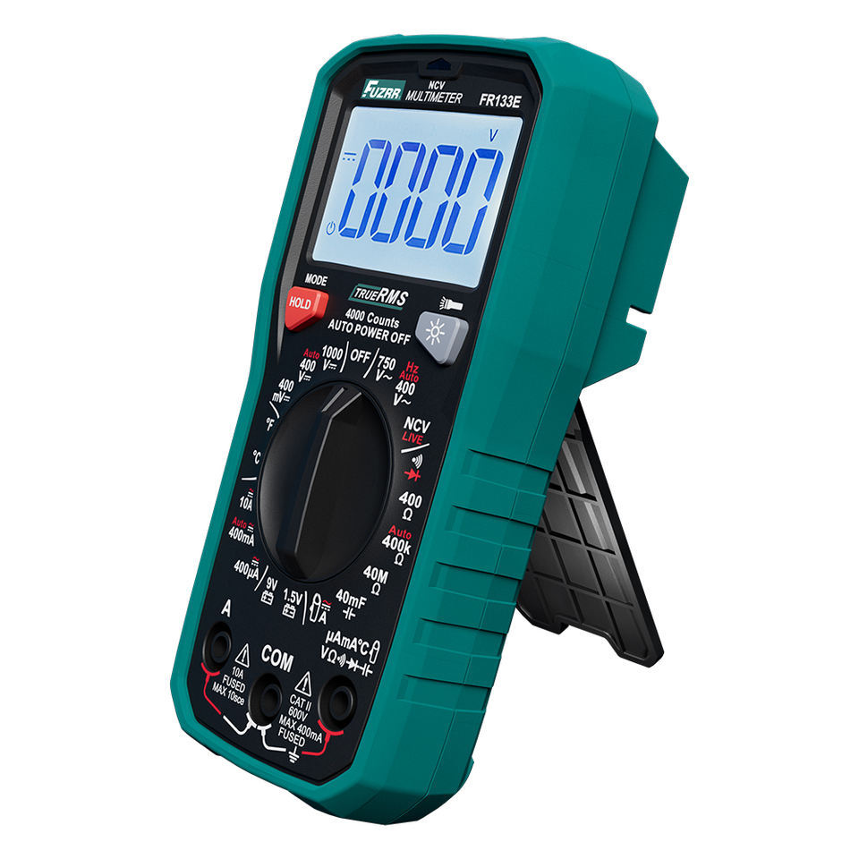 New Box FUZRR  FR133C  Series 2000 Counts Low Price 600V Ohm True RMS Manual Range Basic Multi Tester Electrical Meter Digital Multimeter Tool