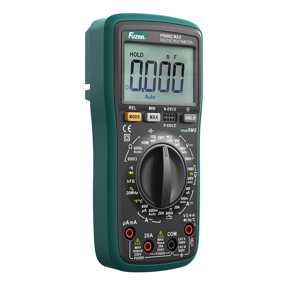 New Box FUZRR FR890D Series 6000 Counts 1000V/20A DC AC Voltmeter Ohm Temperature test Digital Multimeter