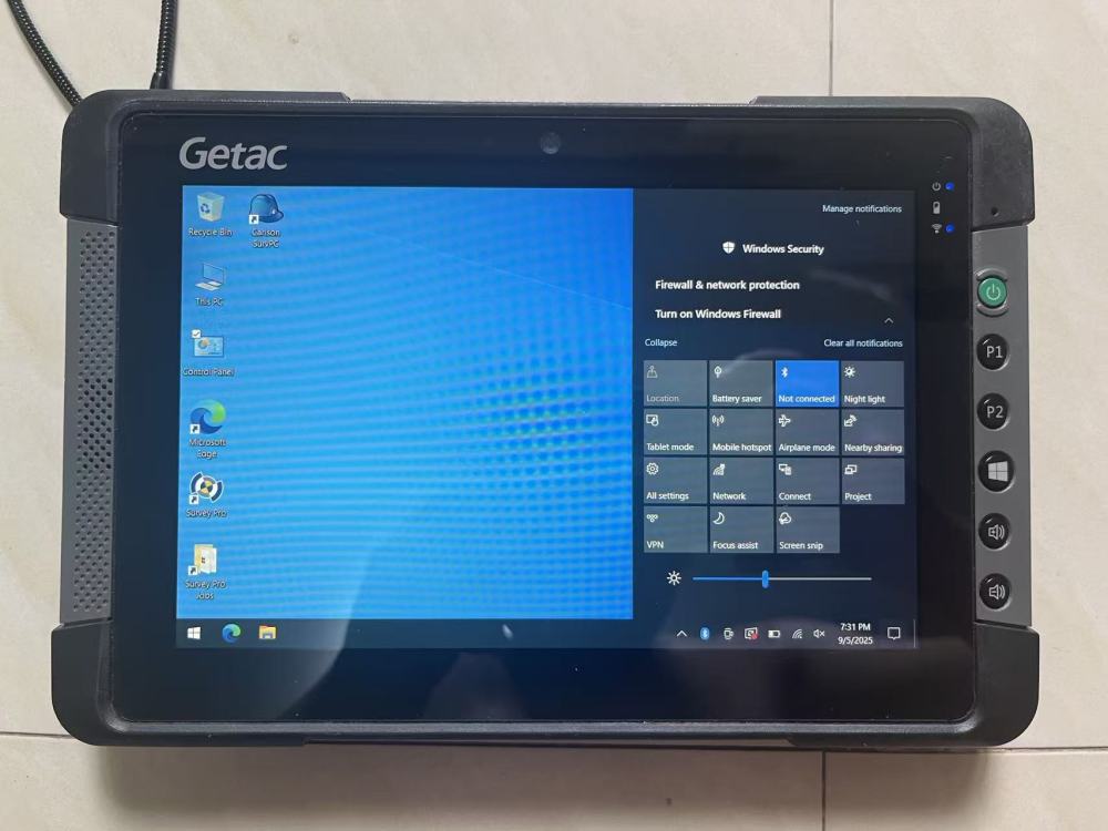 Getac T800G2 data collector with Carlson survce 6.08 Trimble Survey Pro 6.2