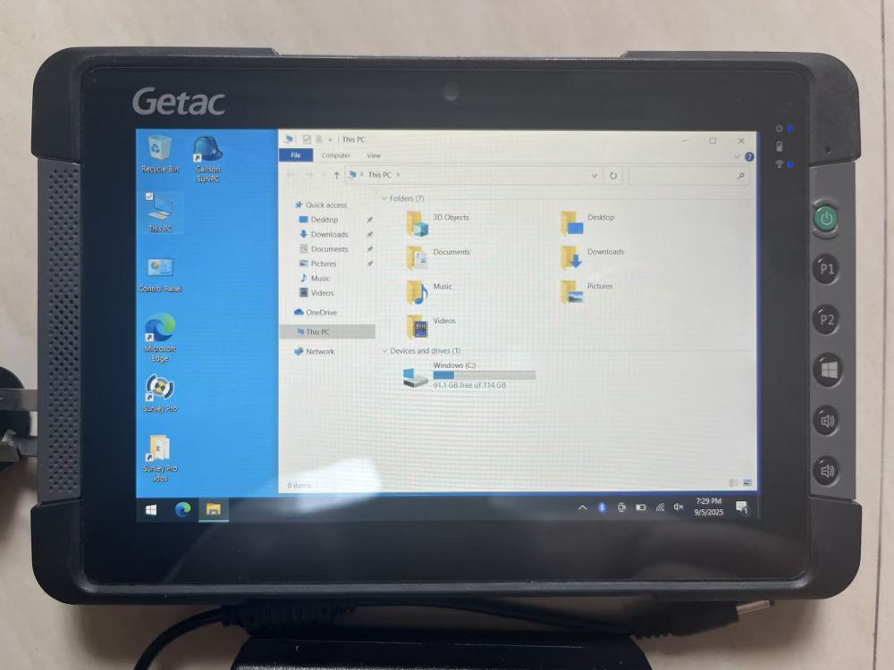 Getac T800G2 data collector with Carlson survce 6.08 Trimble Survey Pro 6.2