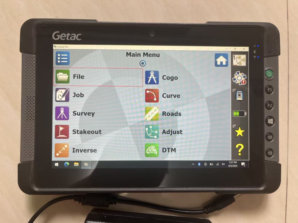 Getac T800G2 data collector with Carlson survce 6.08 Trimble Survey Pro 6.2