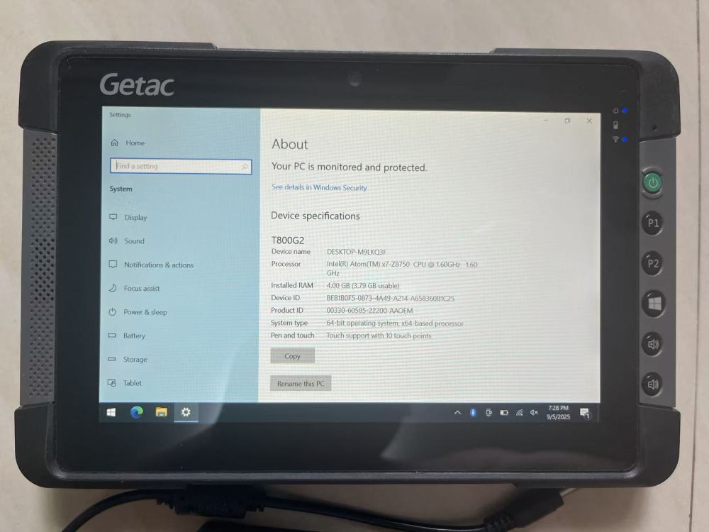 Getac T800G2 data collector with Carlson survce 6.08 Trimble Survey Pro 6.2