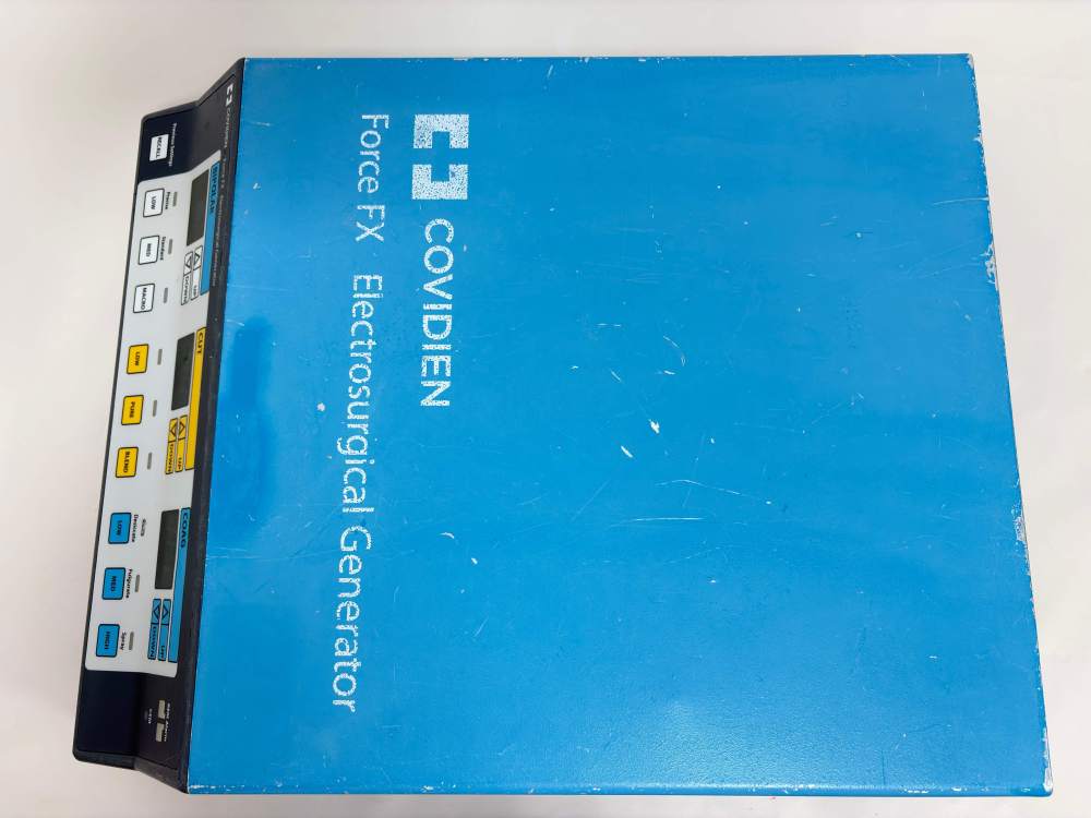 Top View of Used Covidien Force FX Generator showing Blue Casing Condition