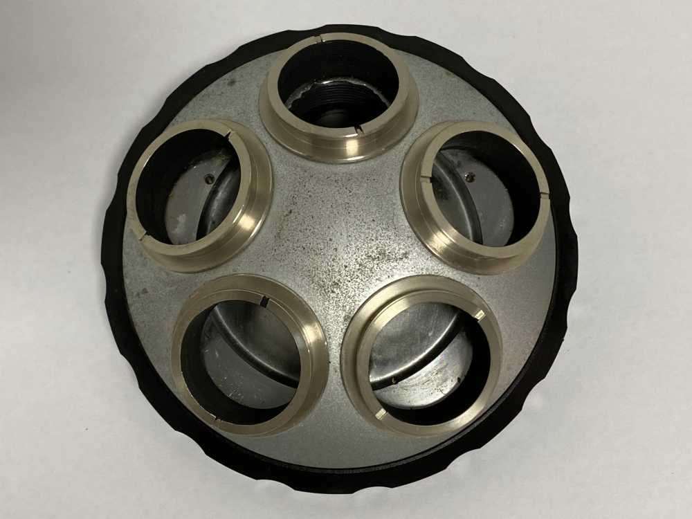 Olympus 5-position revolving objective nosepiece turret empty