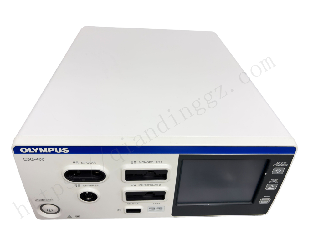 Perspective top view of Olympus ESG-400 high frequency electrosurgical unit