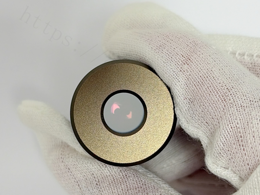 Front precision lens element of Nikon Plan 4X 0.10 objective
