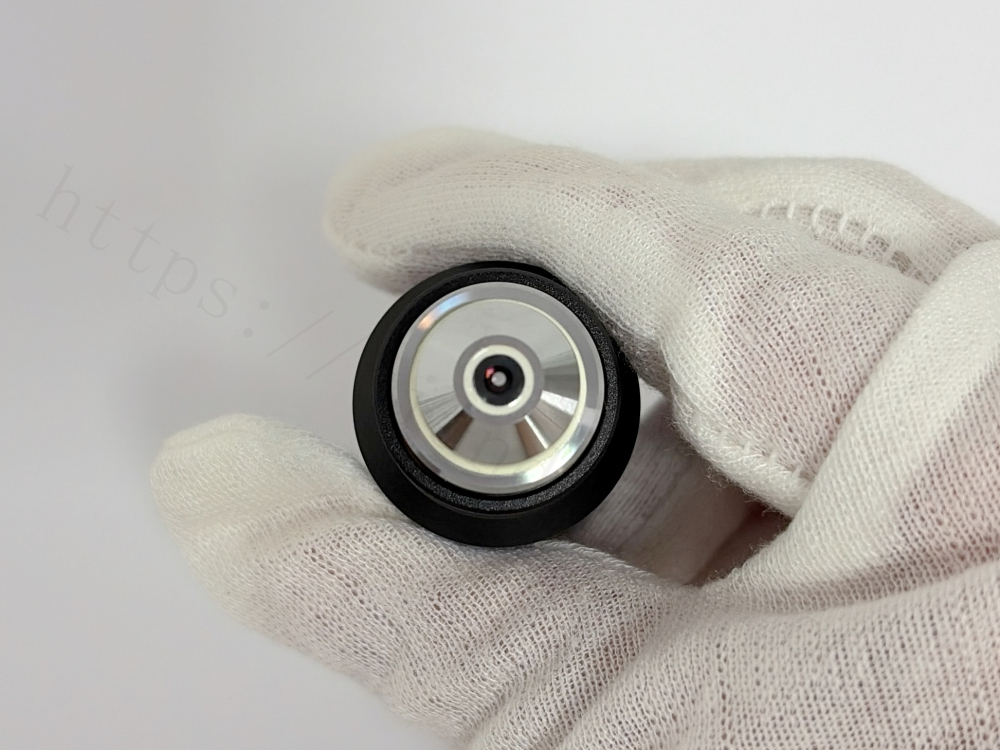 Front lens element of Nikon E Plan 60X 0.80 microscope objective