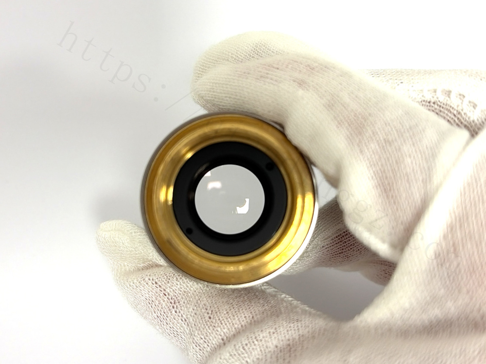 Top thread and clean inner glass view of Nikon 4x Plan Fluor objective