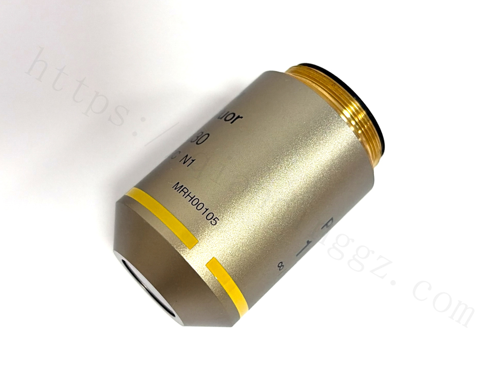 Nikon Plan Fluor 10X objective showing Made in China and OFN25 markings