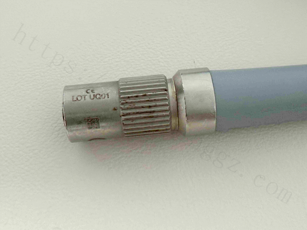 Alt: CE mark and LOT UQ01 laser engraving on Karl Storz 495 NCS cable