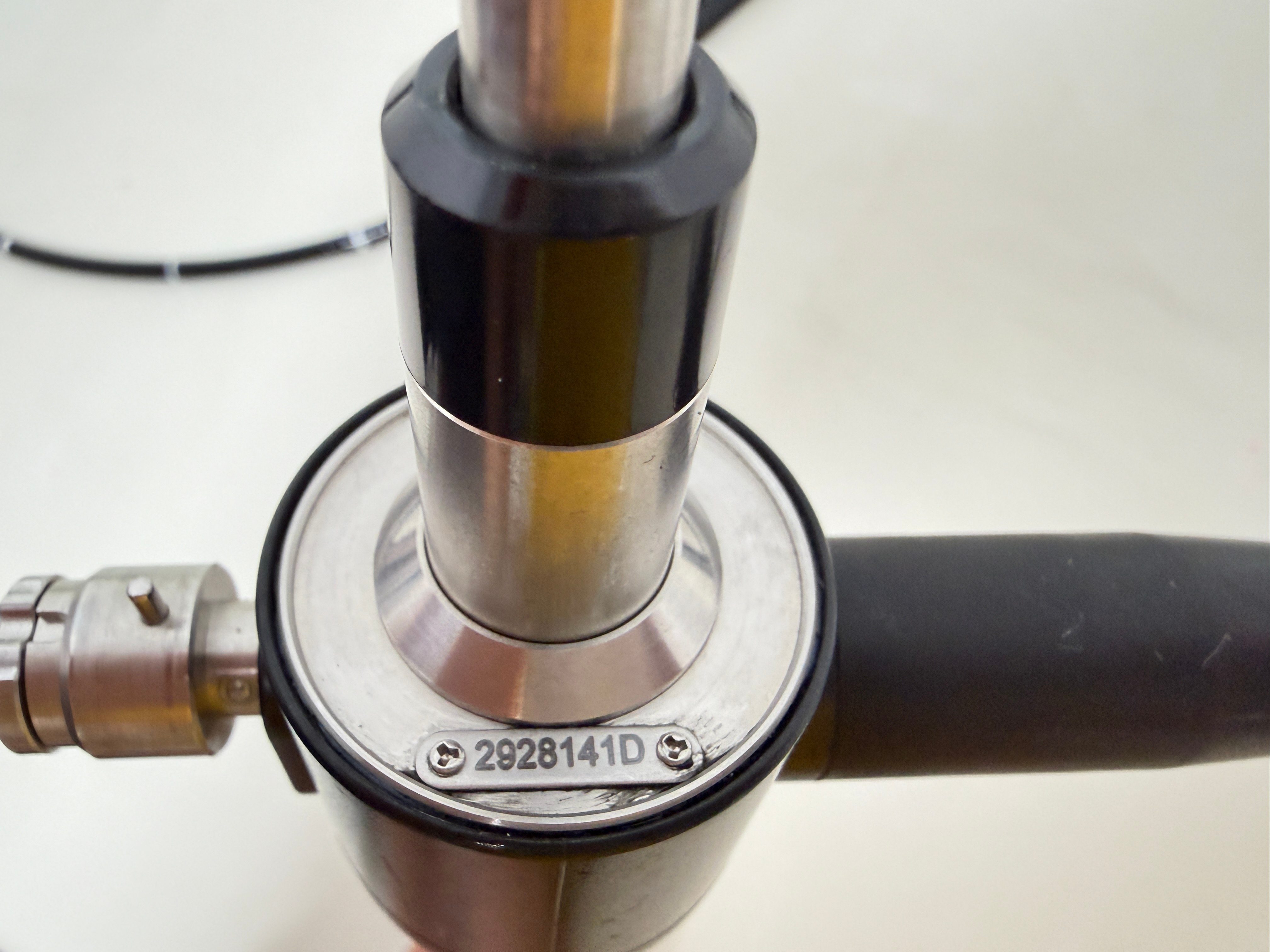 Olympus CYF-VH serial number tag 2928141D on scope connector
