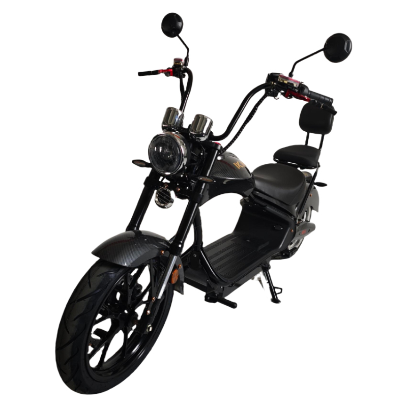 New 4000W 75km/h Chopper EEC COC Fat Tire Electric Citycoco Scooter Motorcycle MH3 Customized E-chopper with Double Seats