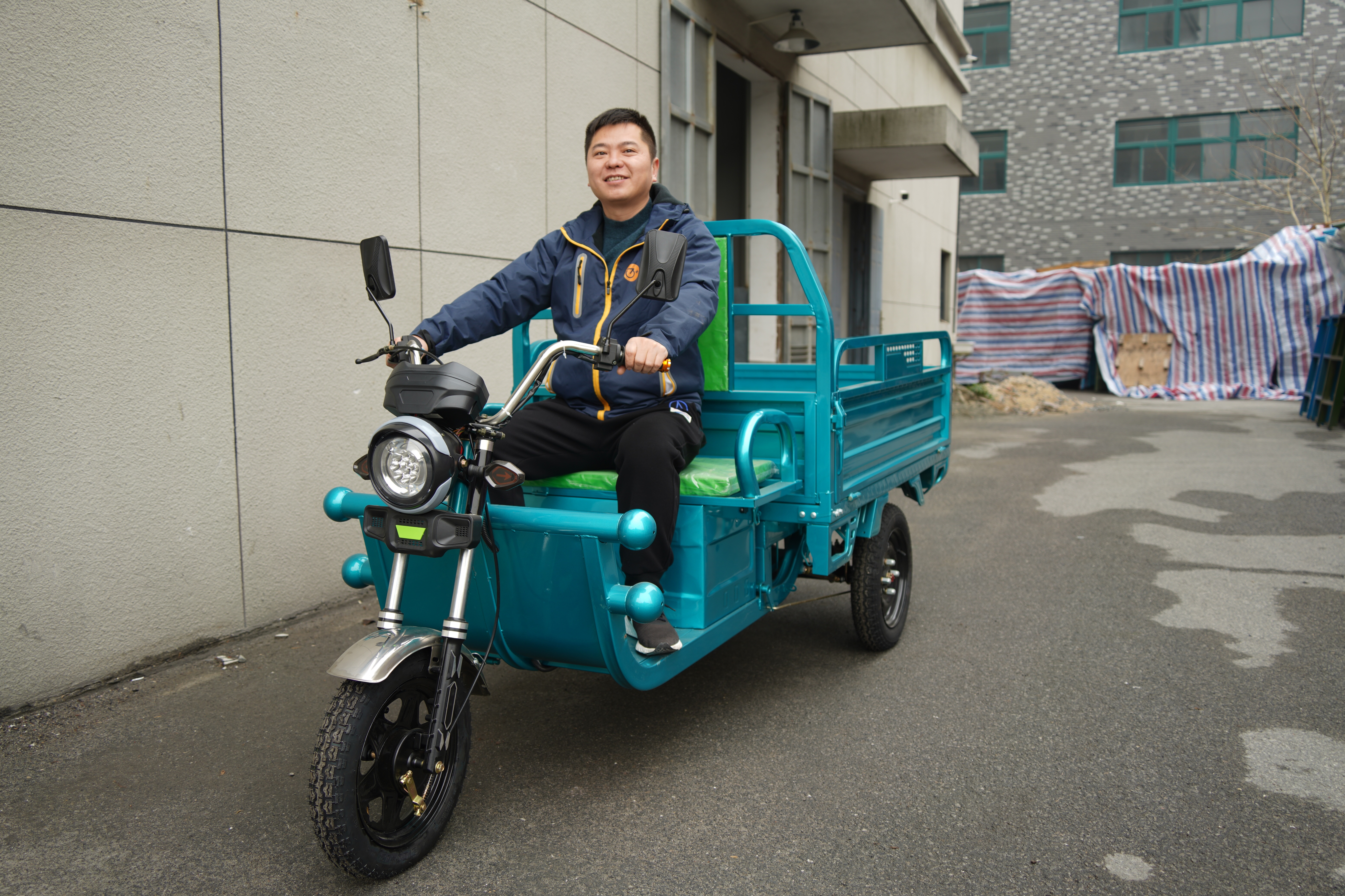 Chinese Cheaper 3 Wheel Electric Cargo Tricycle 1000W 800KG New Model for Adult