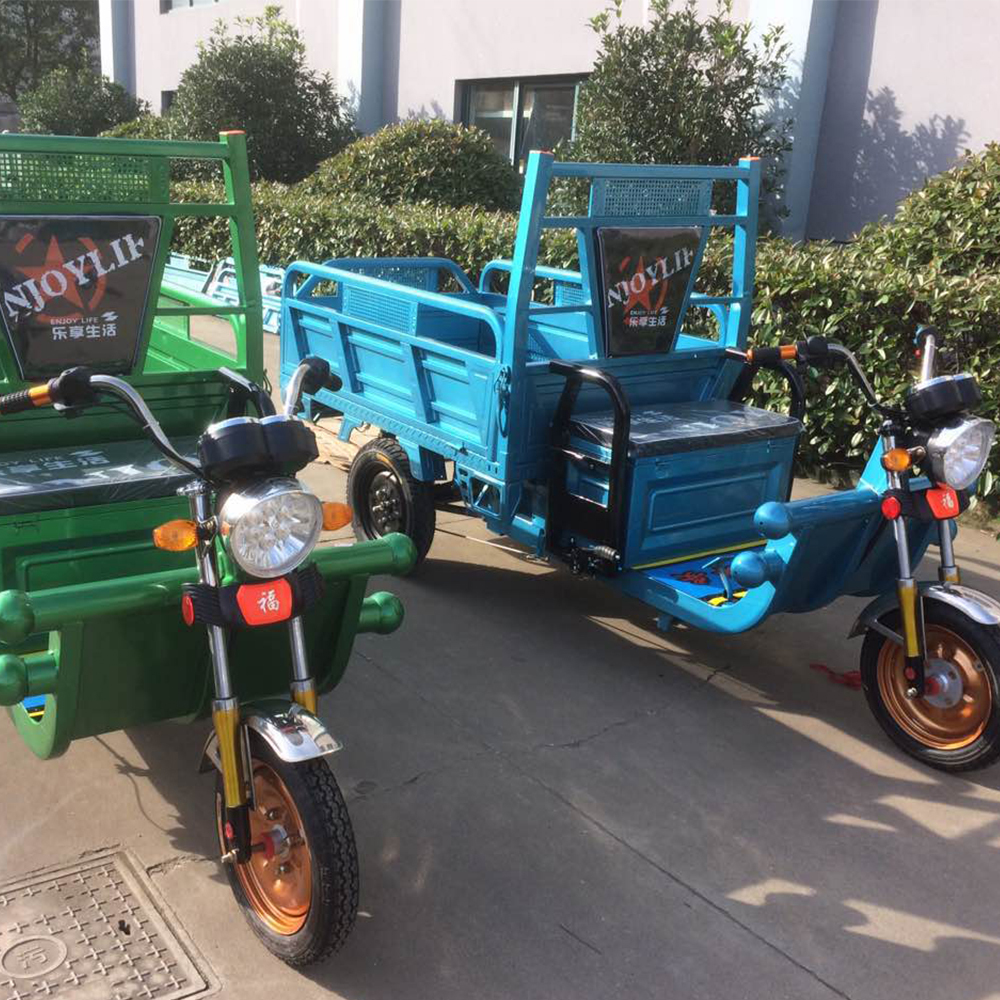Electric Cargo Tricycle 1200w Express Truck Scooter Promotion Sales Factory Open Body 600KG Max Loading Motorized Cabin