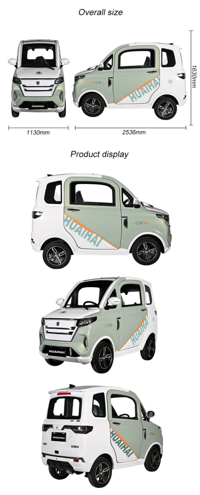 3 Seats 4 Wheels Electric Cars EEC COC Certificate EV Adult Vehicles Mini Small Enclosed Car High Speed Stock Rear Drive Two-door 4-Seater Hatchback Family