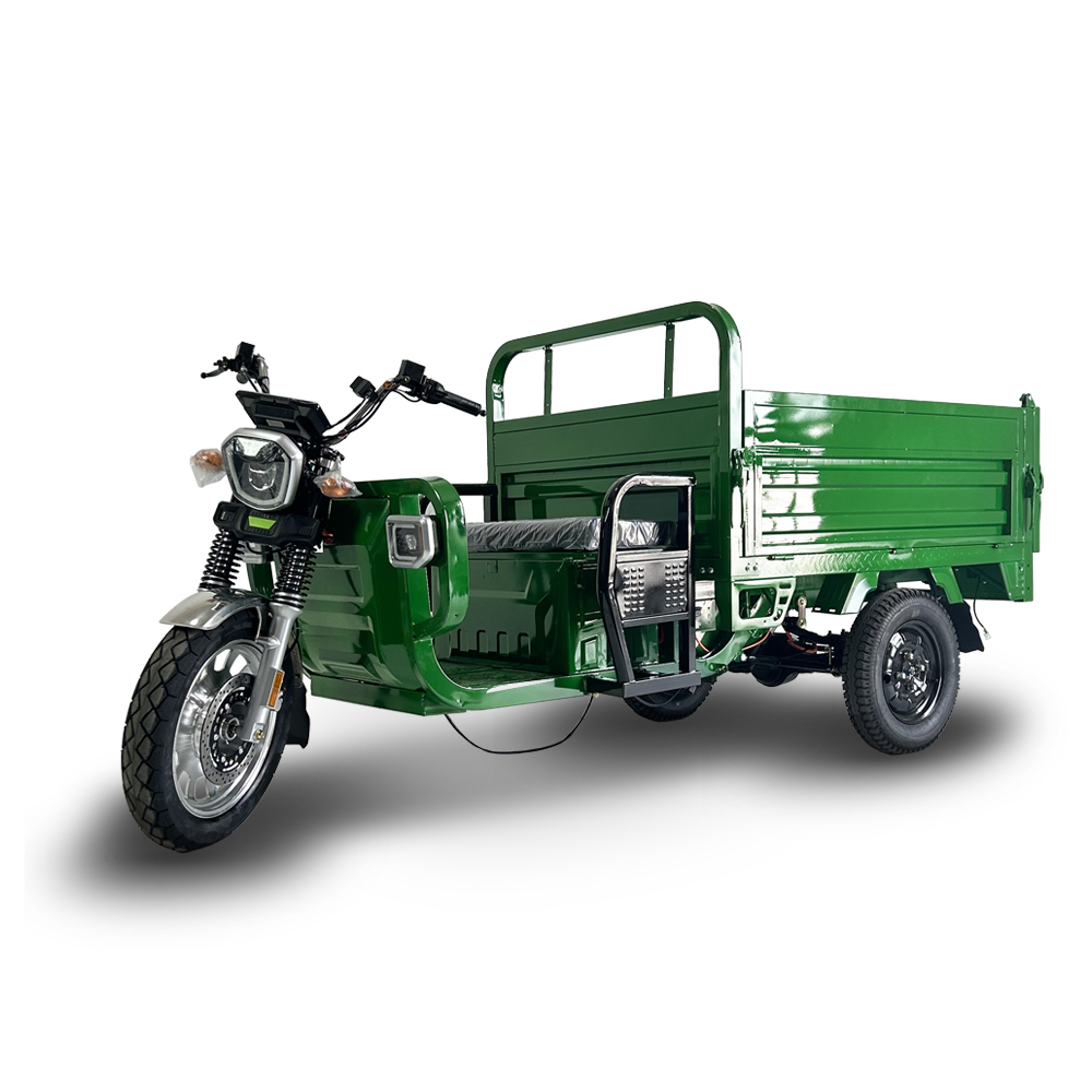 EEC COC Certified 3000W 3PLUSCOCO Electric Cargo Tricycle 1000kg Load 45kmh Quick Charge Lead-acid Battery