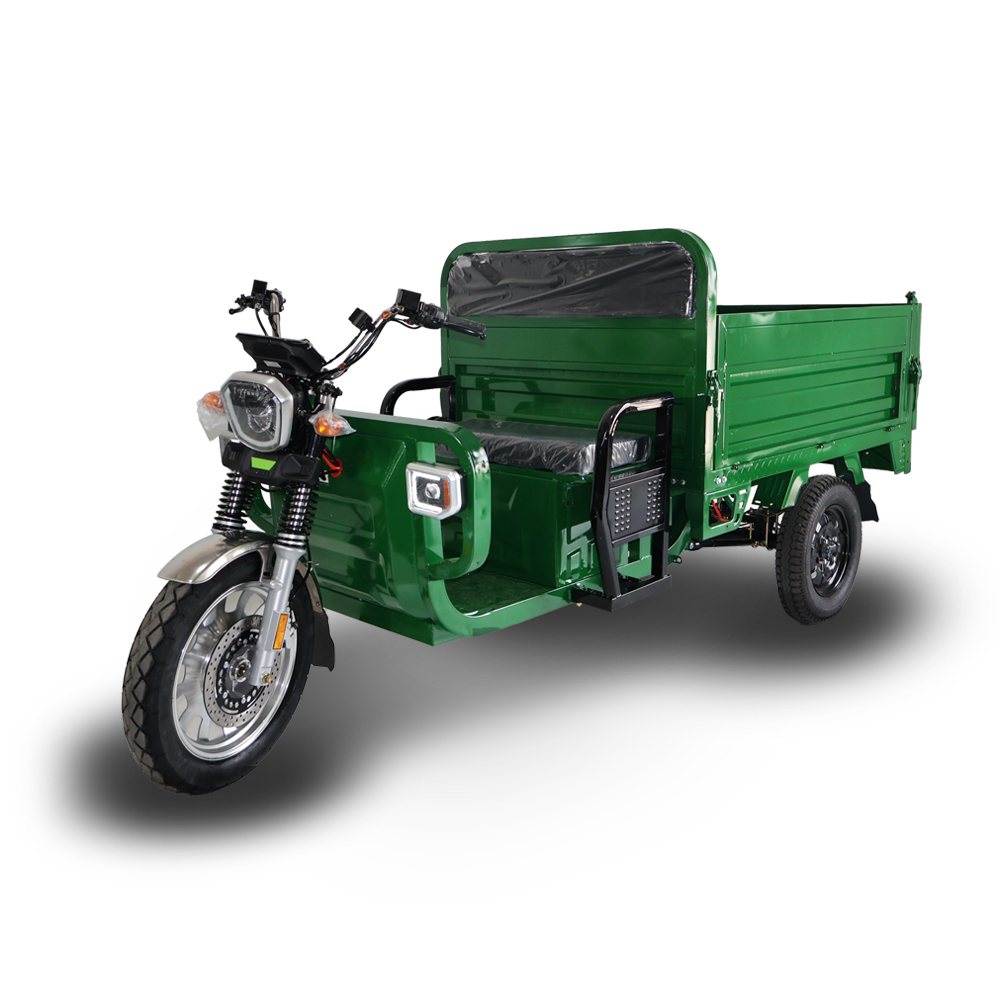 EEC COC Certified 3000W 3PLUSCOCO Electric Cargo Tricycle 1000kg Load 45kmh Quick Charge Lead-acid Battery