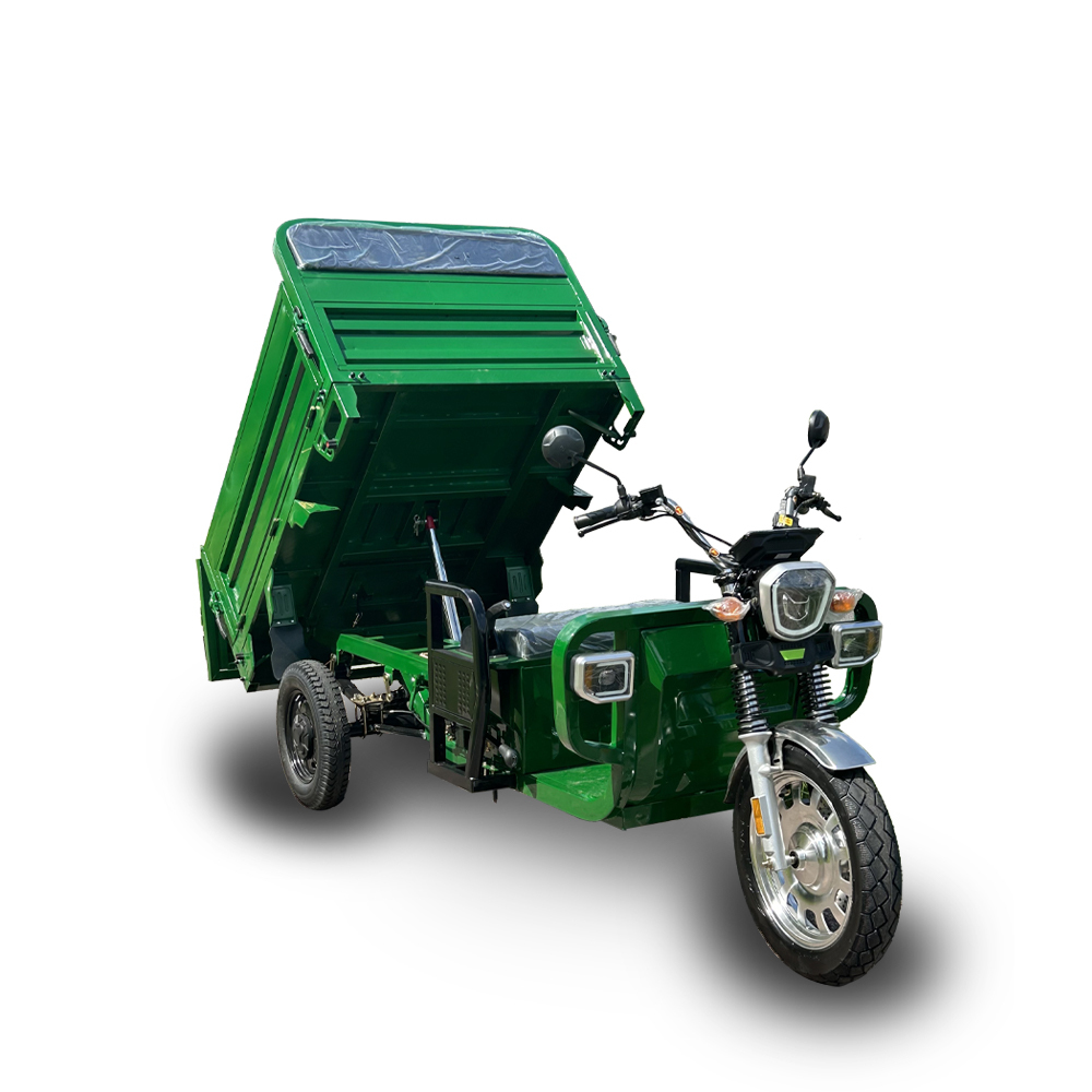 EEC COC Certified 3000W 3PLUSCOCO Electric Cargo Tricycle 1000kg Load 45kmh Quick Charge Lead-acid Battery