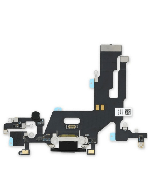 Charging Port Flex Cable Compatible For iPhone 11 (Premium) (Black)