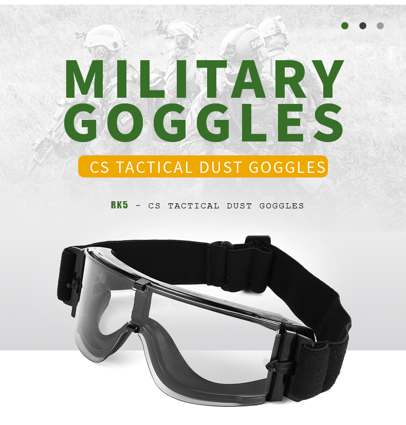 YIJIA wholesale anti-fog tactical goggles with ballistic lenses