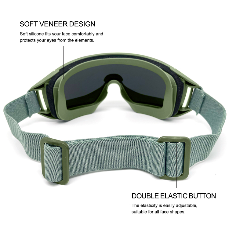 Customization Tactical Glasses Safety Goggles Impact Resistance Anti fog Tactical Gear Ballistic Goggles