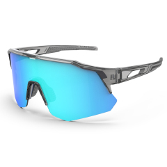 YL804 OEM Half Frame Polarized Cycling Sunglasses with Lightweight TR90 Temples 100% UV protection for Cycling Running Golf and Outdoor Sport