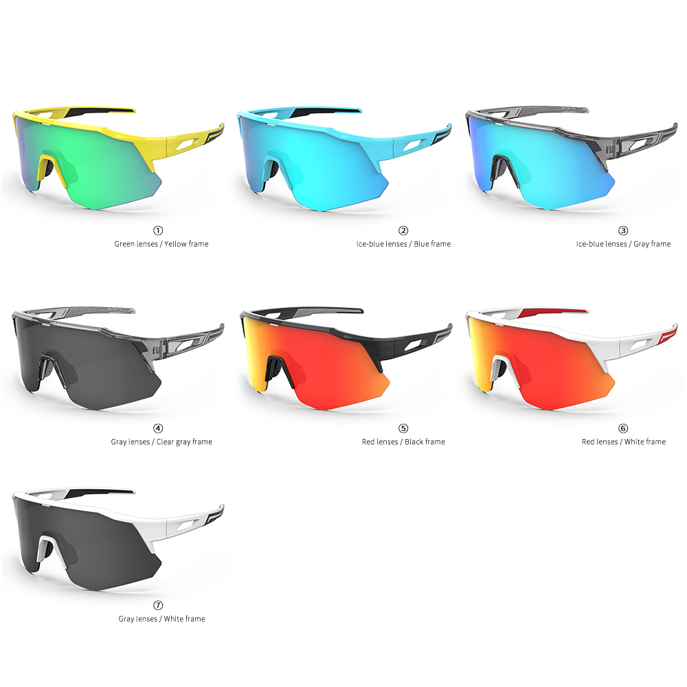 YL804 OEM Half Frame Polarized Cycling Sunglasses with Lightweight TR90 Temples 100% UV protection for Cycling Running Golf and Outdoor Sport