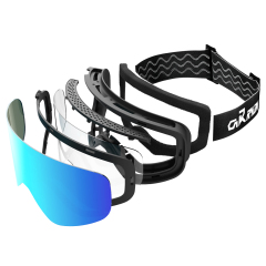 Magnetic ski goggles