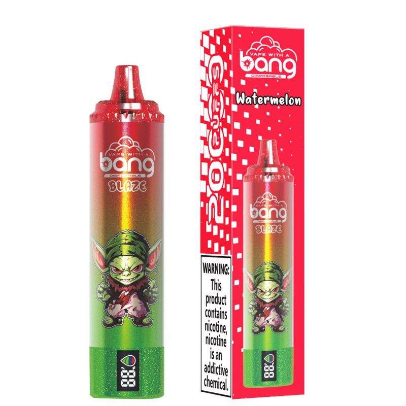 Bang blaze 20000 puffs 0%/2%/3%/5% Nicotine Rechargeable Disposable Pen Vapes E cigs Wholesale