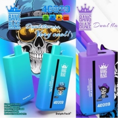 Bang blaze 40000 puffs 0%/2%/3%/5% Nicotine Dual Flavors Rechargeable Disposable Vapes E cigs Wholesale