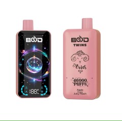 BOOD TWINS 46K Puffs 2% 5% Dual Flavors Low Nicotine Disposable Vape E cigs Wholesale