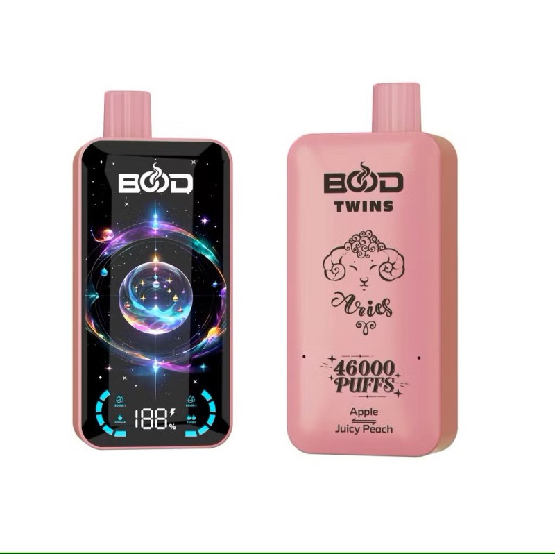 BOOD TWINS 46K Puffs 2% 5% Dual Flavors Low Nicotine Disposable Vape E cigs Wholesale