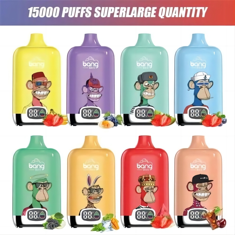 Bang digital 15000 Puffs 0%/2%/3%/5% Nicotine display Rechargeable Disposable Vapes E cigs Wholesale
