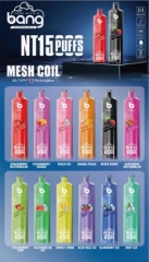 Bang Shisha 15000 Puffs 0%/2%/3%/5% Nicotine MTL Rechargeable Disposable Vapes E cigs Wholesale