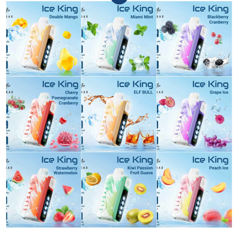 Elf Bar ICE KING 30K Puffs Disposable Vape E cigs 5% Strong Nicotine Wholesale