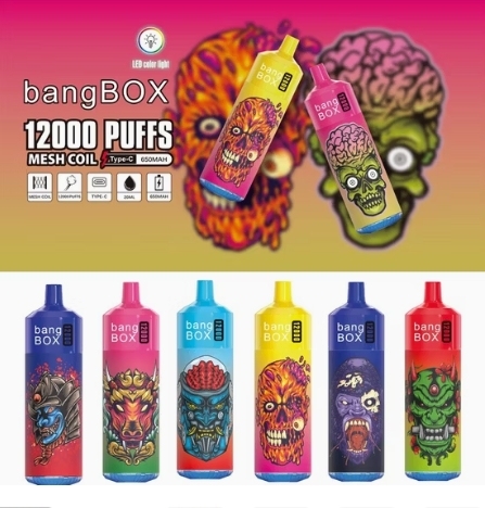 Bang box 12000 Puffs 0%/2%/3%/5% Nicotine Rechargeable Disposable Vapes E cigs Wholesale