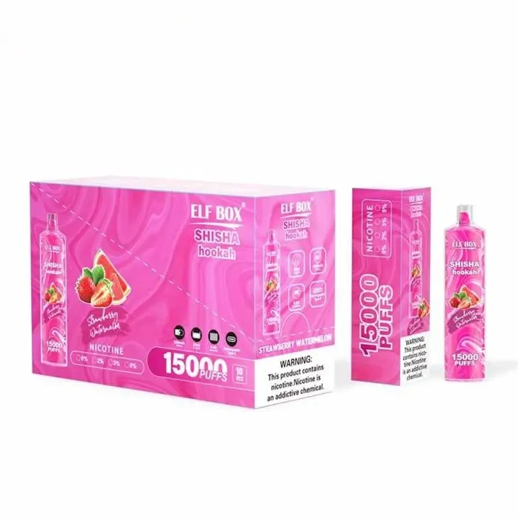 ELF BOX LS 15000 puffs SHISHA HOOKAH 0% 2% 5% Low Nicotine Disposable Vape E cigs Wholesale