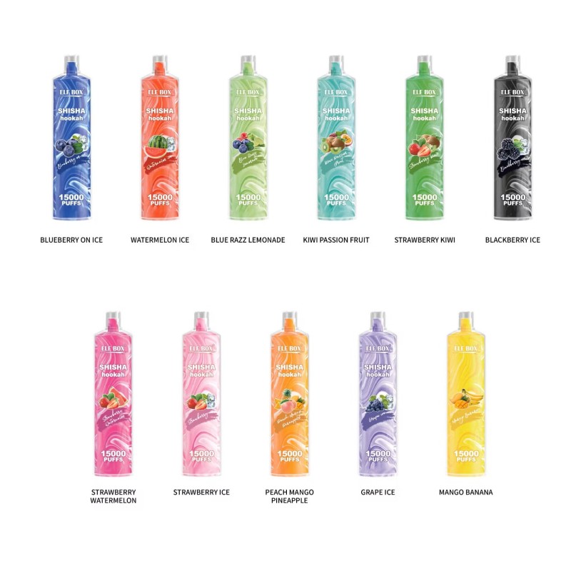 ELF BOX LS 15000 puffs SHISHA HOOKAH 0% 2% 5% Low Nicotine Disposable Vape E cigs Wholesale